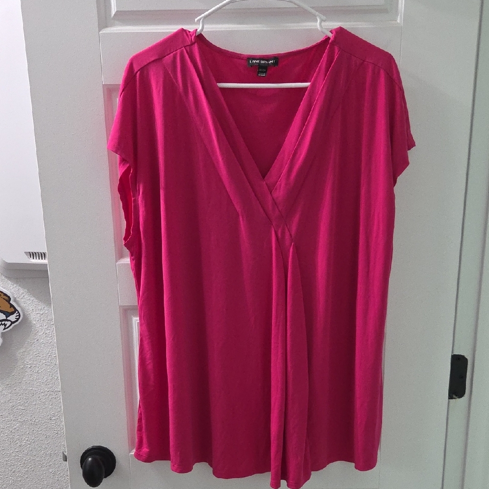 Lane Bryant Women's Bright Pink Blouse